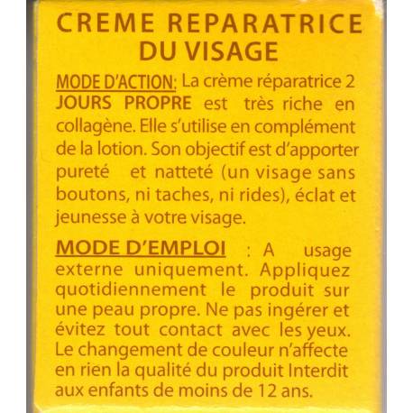 2 jours propre crème reparatrice du visage  2 jours propre crème reparatrice du visage