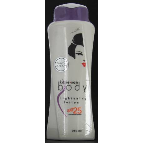 Kojie San Body lait éclaircissant avec protection solaire 25