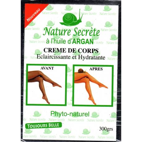 Nature Secrète crème de corps éclaircissante et hydratante