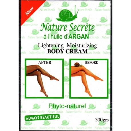 Nature Secrète crème de corps éclaircissante et hydratante