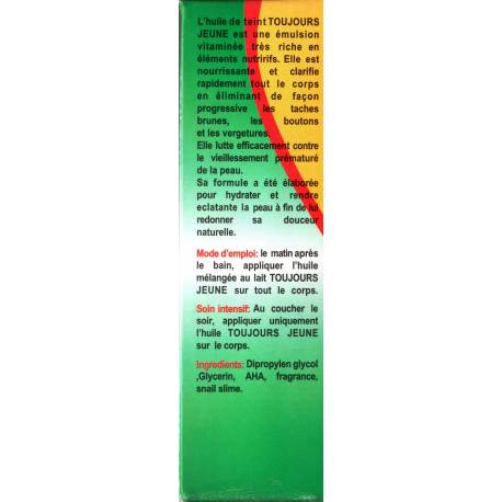 Toujours jeune Ageless treating oil