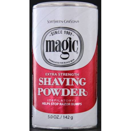 Magic Extra Strength shaving powder (white box)