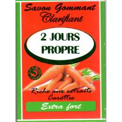 2 Jours Propre savon gommant clarifiant - carotte