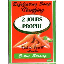 2 Jours Propre savon gommant clarifiant - carotte 2