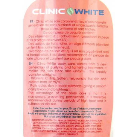Clinic White soin corporel 