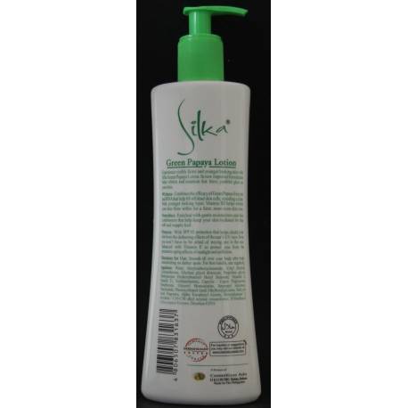 Silka skin whitening lotion green papaya