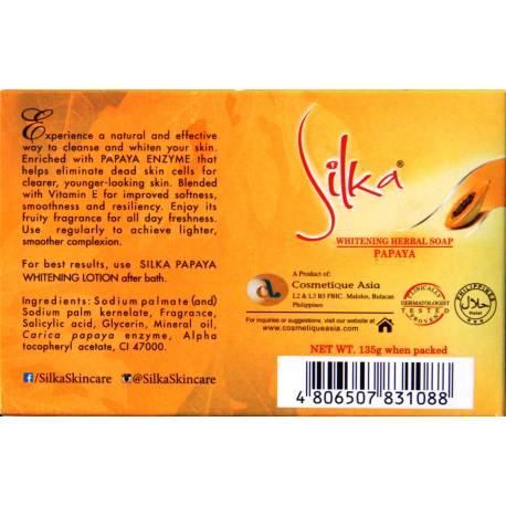 Silka whitening herbal soap papaya