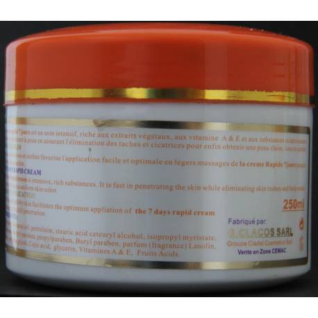 Rapide 7 jours crème éclaircissante Rapide 7 jours crème éclaircissante