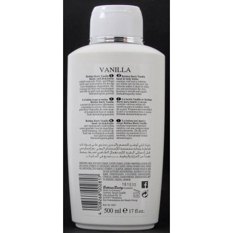 Bettina Barty lotion corps et mains Vanilla Bettina Barty lotion corps et mains Vanilla