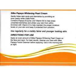 Silka Papaya whitening Pearl Cream - crème éclaircissante à la papaye pour le visage 2