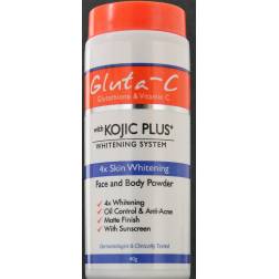 Gluta-C with Kojic plus whitening system face and body powder - poudre éclaircissante