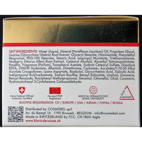 Klaris de Suisse clarifying night cream