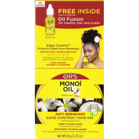 ORS Monoï oil anti-breakage edge control hair gel