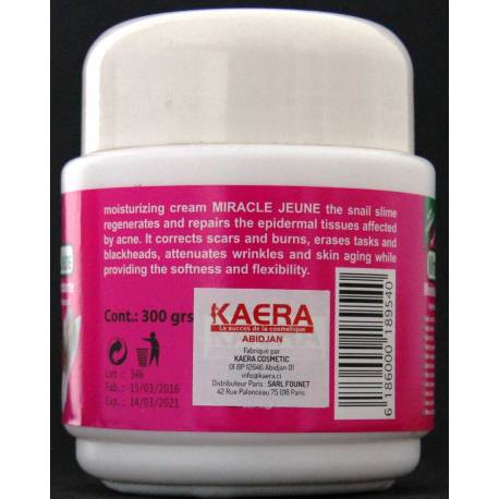 Miracle Jeune Moisturizing Cream ageless with the snail of slime
