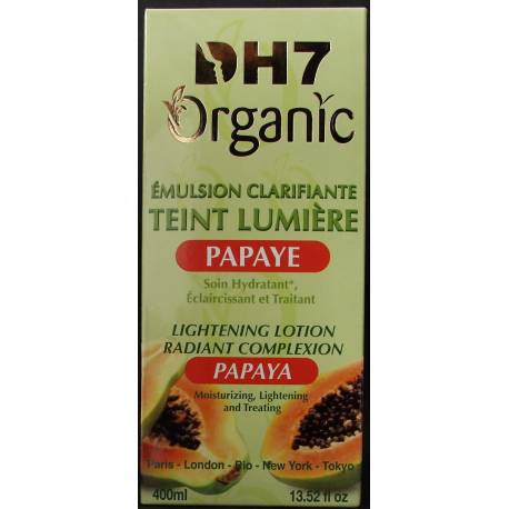 dh7 organic émulsion clarifiante teint lumiérepapaye