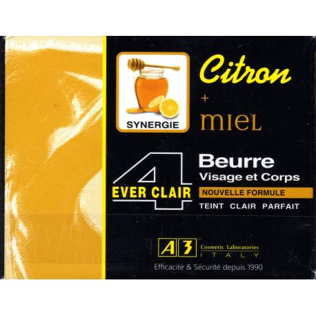 A3 4 ever clair visage et corps citron miel beurre