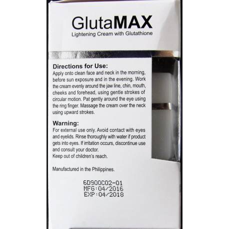 GlutaMAX crème éclaircissante au glutathion
