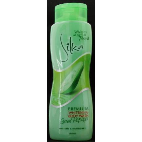 Silka gel douche éclaircissant à la papaye verte