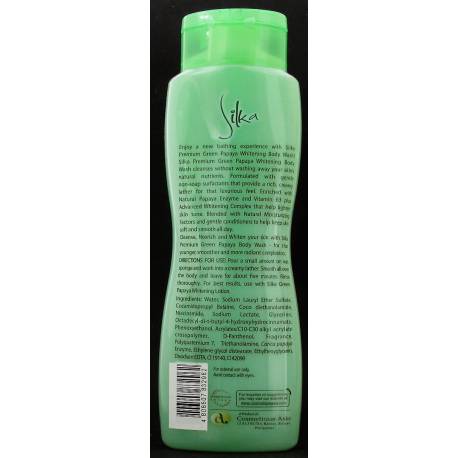Silka whitening body wash green papaya