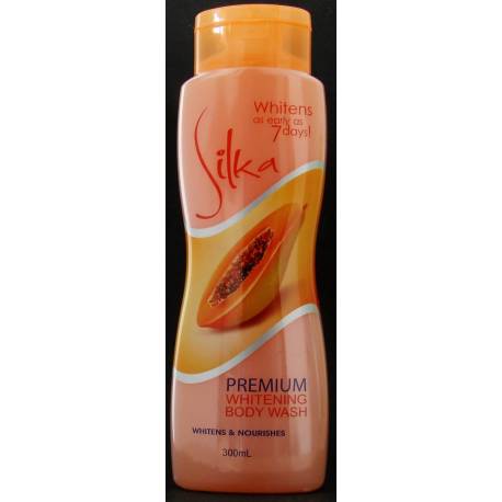 Silka gel douche éclaircissant à la papaye (orange)