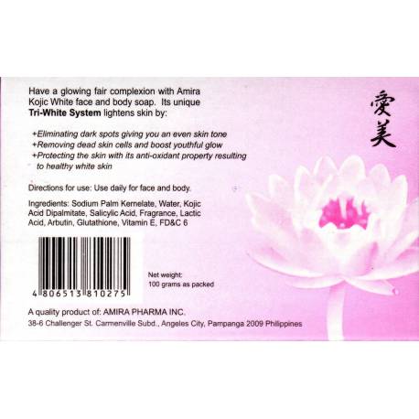 amira kojic white skin lightening soap