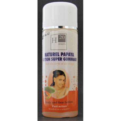 h20 jour naturel papaya lotion surper gommage