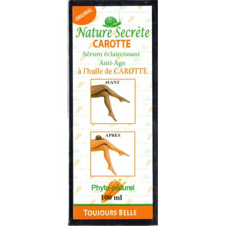 nature secréte carotte sérum éclaircissant anti-age