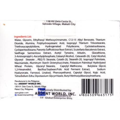 Gluta-C with Kojic Plus Whitening System Face and neck cream - crème visage et cou