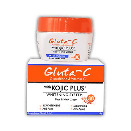 Gluta-C with Kojic Plus Whitening System Face and neck cream - crème visage et cou