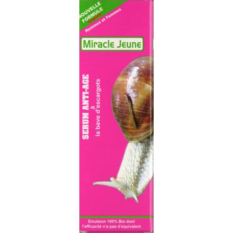 miracmiracle jeune anti-age sérum à la bave d'escargots