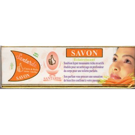 Santardé savon éclaircissant aux carottes
