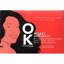 Keralong OK Relax !  défrisant Kit lissage cheveux soyeux