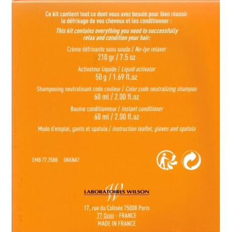 Keralong OK Relax !  défrisant Kit lissage cheveux soyeux