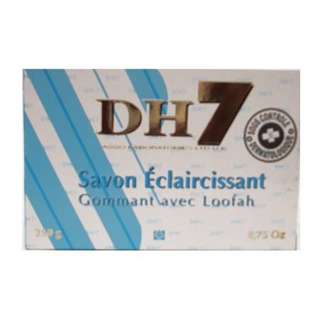 DH7 Bleu lightening exfoliating soap with LOOFAH