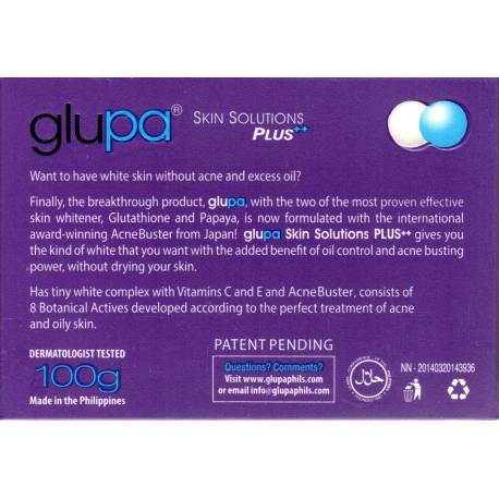 Glupa face and body whitening bar