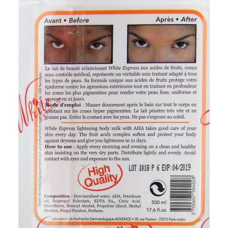White Express Extra whitening lotion...