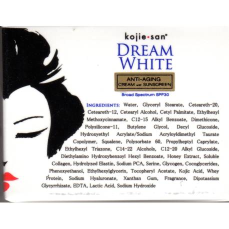 Kojie San Dream White Crème anti-vieillissement avec filtre solaire 