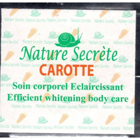 Nature Secrète Carotte crème de corps  Nature Secrète Carotte crème de corps