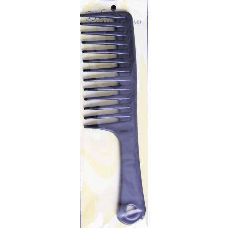 Black detangling comb - wide teeth