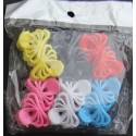 Mini hair clips 12 pieces - 6 colors