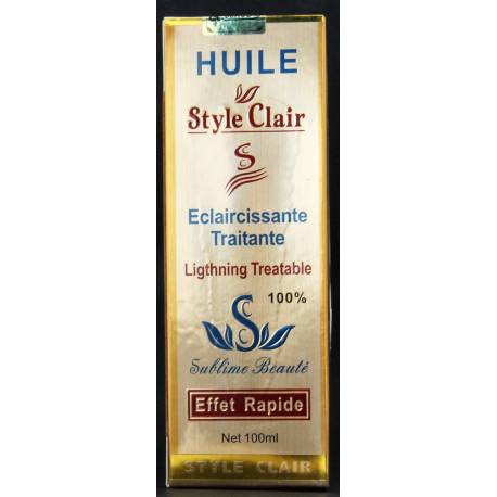 style clair huile éclaircissante...