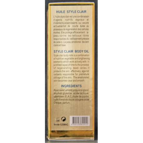 style clair huile éclaircissante...