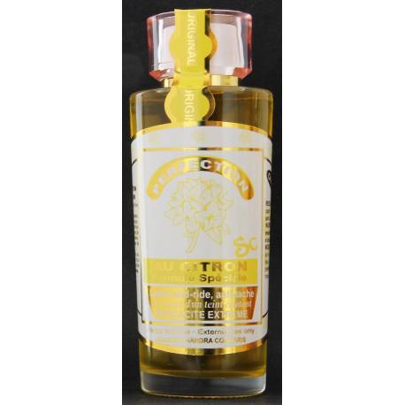 perfection au citron lotion anti-ride, anti-taches, le secret d'un teint éclatant, éfficacité extrême.