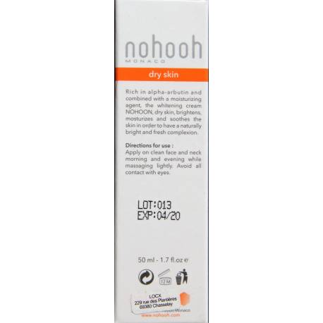 Nohooh Monaco whitening cream dry skin