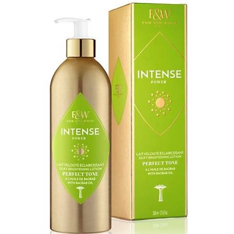 Fair and White Intense Power Silky Brightening Lotion with baobab oil