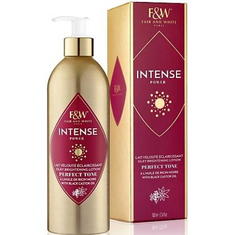 Fair and White Intense Power Silky Brightening Lotion with black castor oil