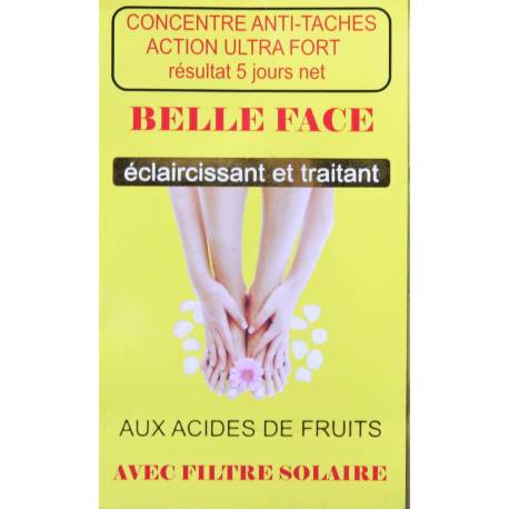 belle face eclaircissant traitant