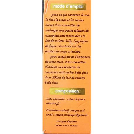 belle face eclaircissant traitant