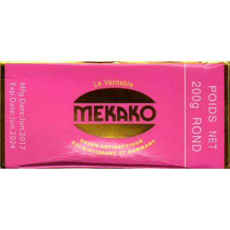 Mekako savon antiseptique éclaircissant et gommant 3 en 1 Mekako savon antiseptique éclaircissant et gommant 3 en 1