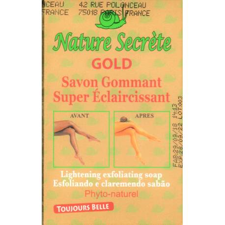 nature secrète gold savon gommant 